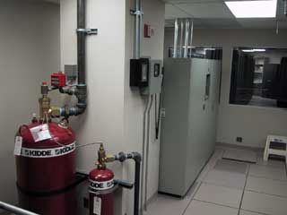 Enterprise Data Center fire extinguisher system